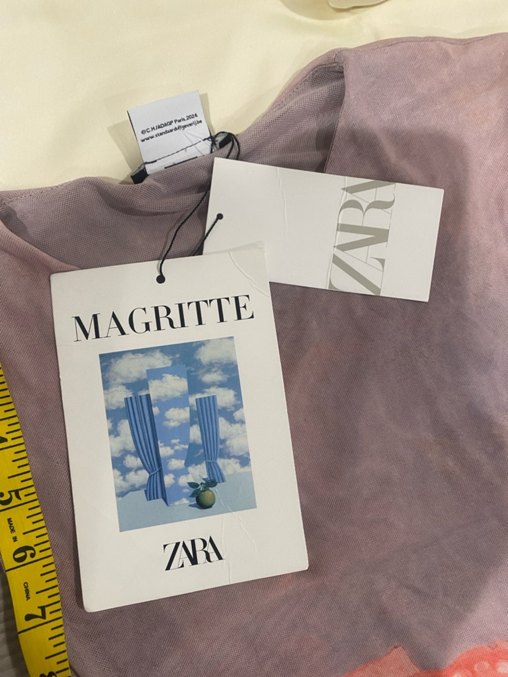 Rene Magritte Zara Sleeveless Maxi Dress with Pink Rose & Orange Panel/ Size S - Picture 14 of 14